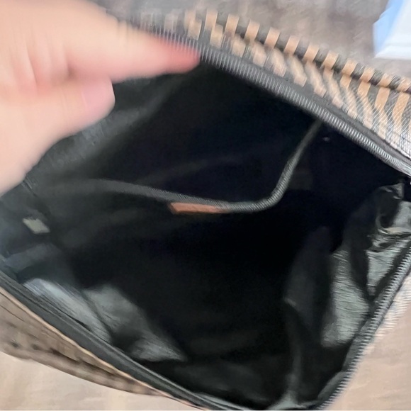 Vintage Allen Edwards Leather Trim Purse - Picture 7 of 14